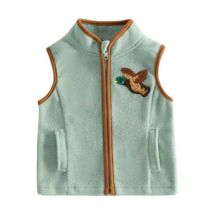 French Knit Mallard Fleece Vest